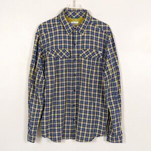 Columbia Men's Omni Shade Plaid Long Sleeve Button Down Shirt L